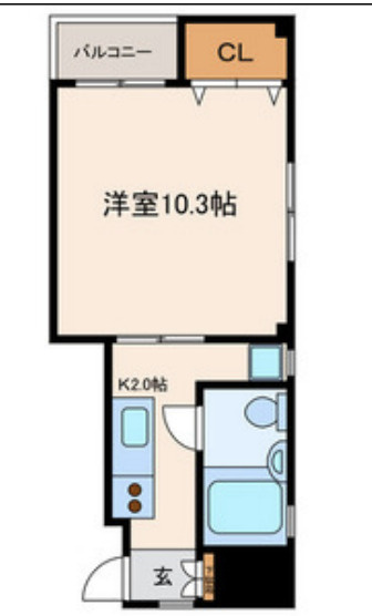 マキハイツの間取り