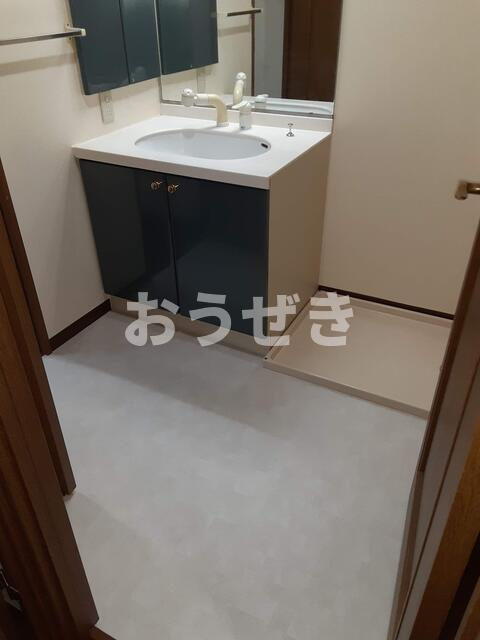 フレックスタワー横浜関内の洗面所|シャワー水栓付き洗面化粧台（…