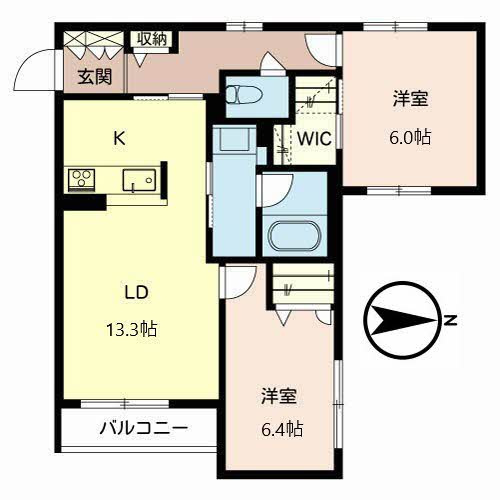 シャーメゾン安満西の町の間取り