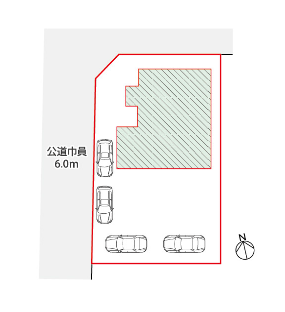 日進市赤池南２丁目戸建の区画図