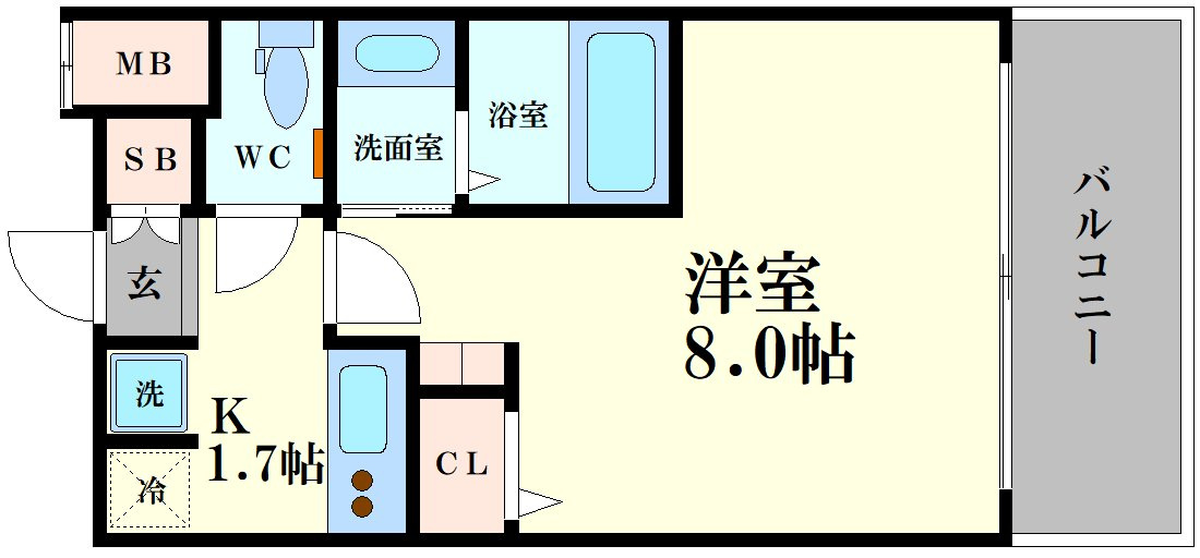 ゲートコート大阪福島の間取り