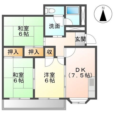 ＥＹハイツの間取り