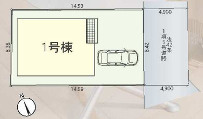 【区画図】 | 大津市際川4丁目14-2　新築戸建