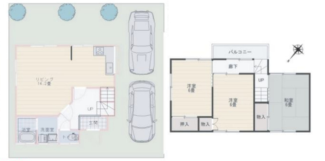 【間取り】 | 川越市かし野台2丁目　中古戸建