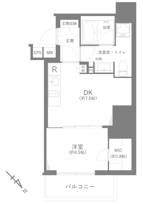 ザ・パークワンズ渋谷本町の間取り