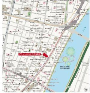 【地図】ブランシエスタ浅草蔵前