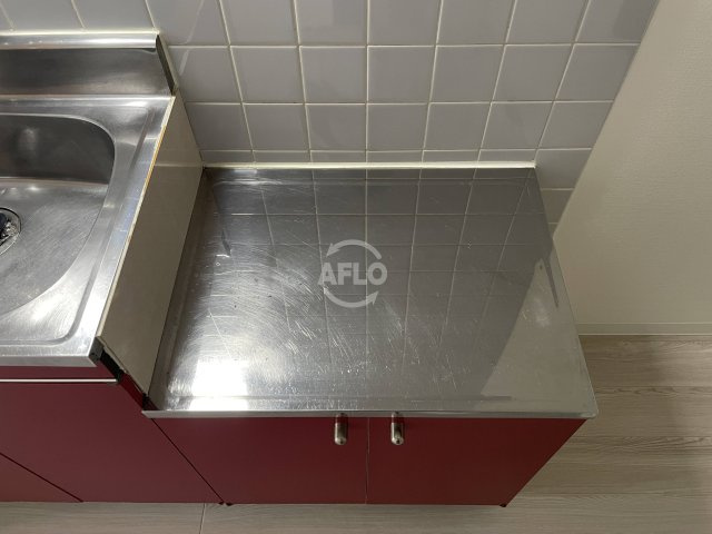 ベルフレージュ北堀江のキッチン|ベルフレージュ北堀江　コンロ設置可能