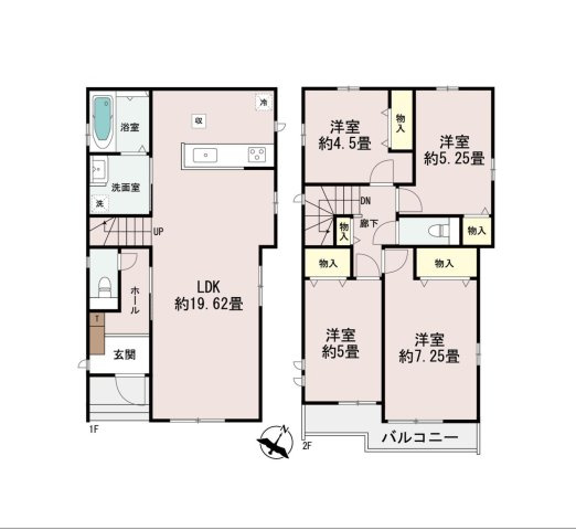 【間取り】 | 【間取り図：C号棟】暮らしやすさを考えたプランで快適な現地ロケーションを実現。安らぎに満たされる、ゆとりのある日々を過ごせます♪