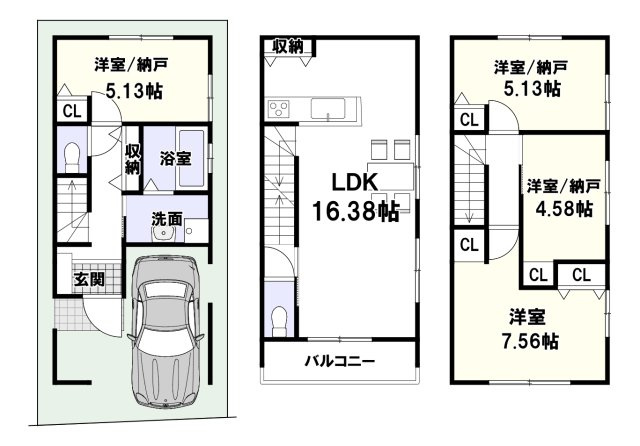 桜ケ丘北町の間取り