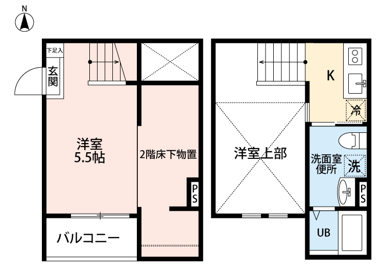ティーダⅡの間取り