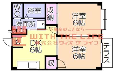 マンボウハイツ【10.000円キャッシュバック対象物件】の間取り