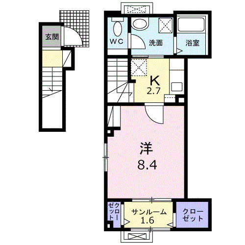 グリーンピア　Ａの間取り