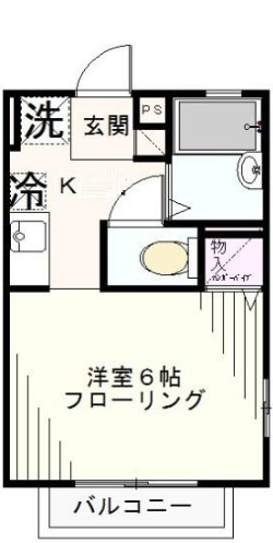アーバンフラッツ若宮 の間取り|間取りです。