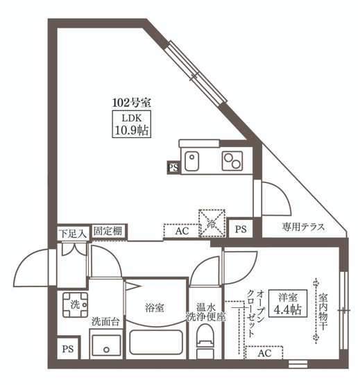 【間取り】 | COCOCUBE武蔵新田