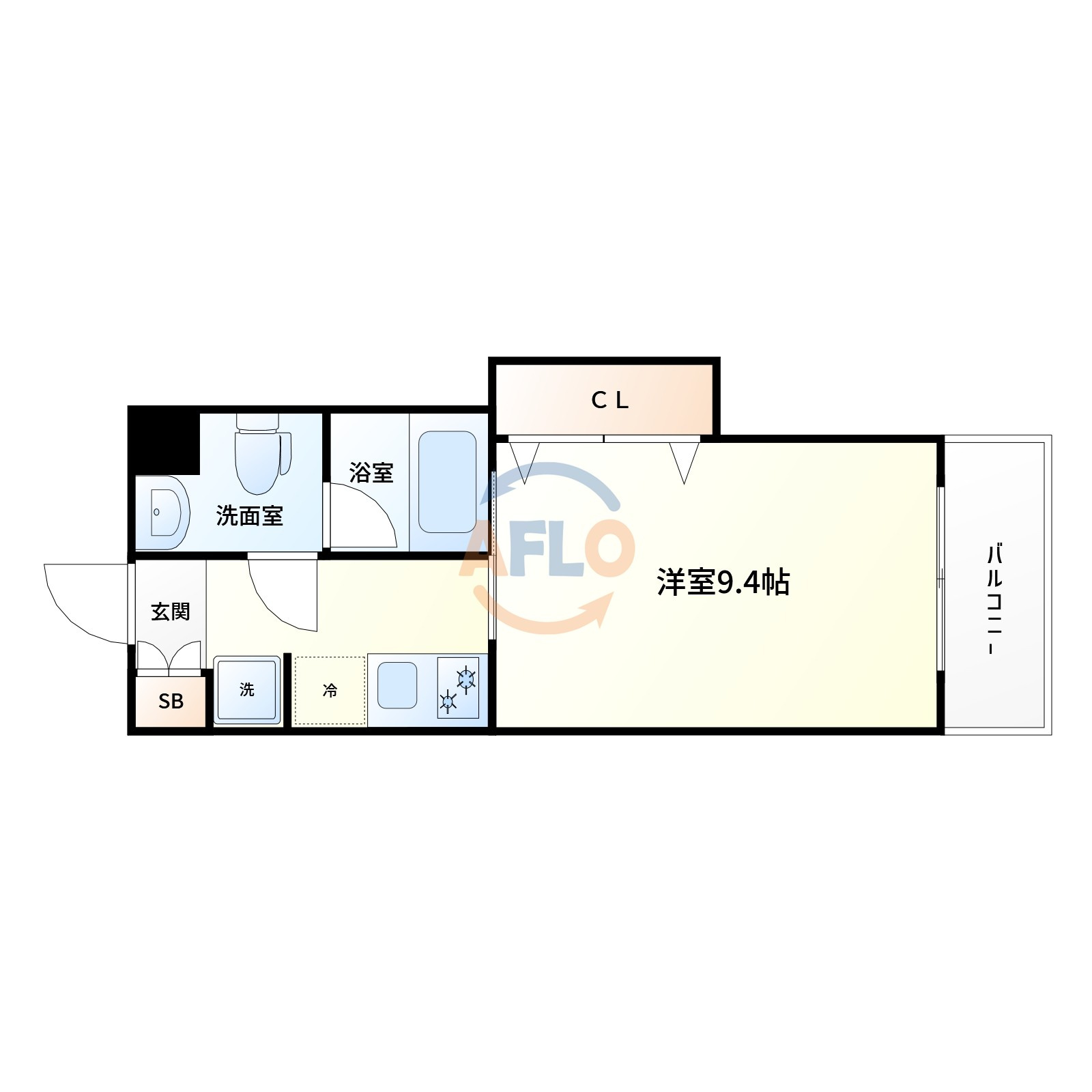 WOB塚本の間取り|間取り