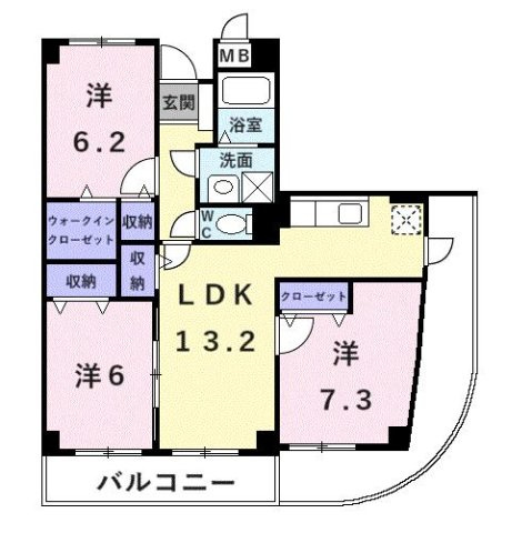 ＭＡＬＩＢＵ　ＧＡＲＤＥＮの間取り