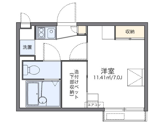 レオパレスリトル　ウイングの間取り