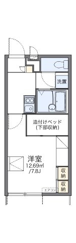レオパレス室堂の間取り