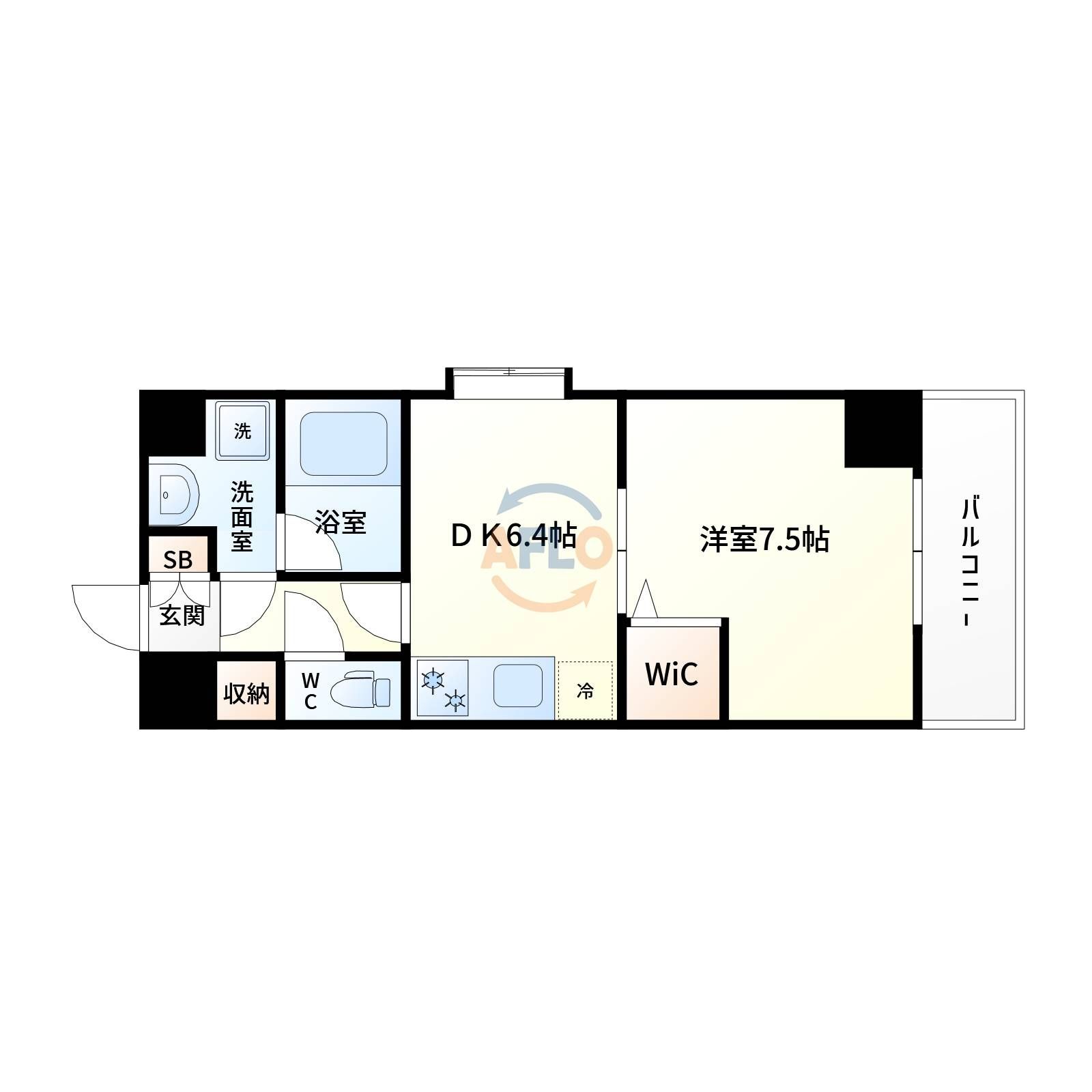 アクアスイート　新大阪の間取り|アクアスイート新大阪　間取り
