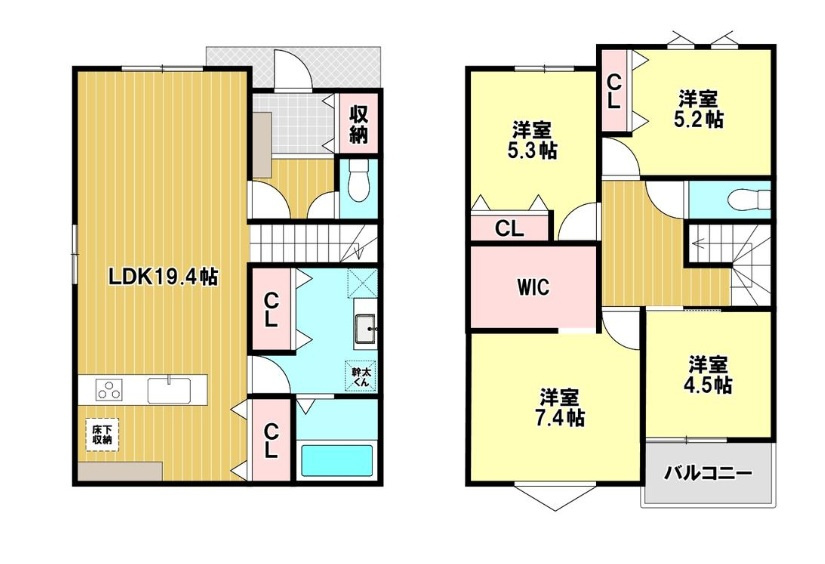 加古川市野口町良野　　JR「加古川駅」徒歩19分の間取り