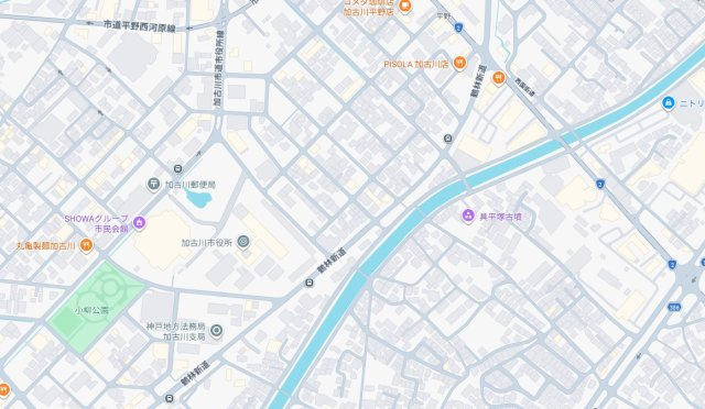 加古川市野口町良野　　JR「加古川駅」徒歩19分の地図