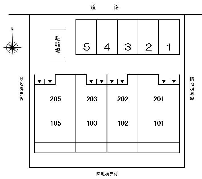 シュエットメゾンの区画図