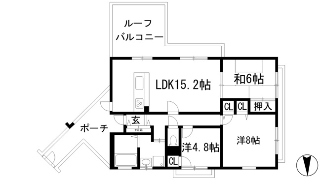 【間取り】 | シェラビア東山台五番街