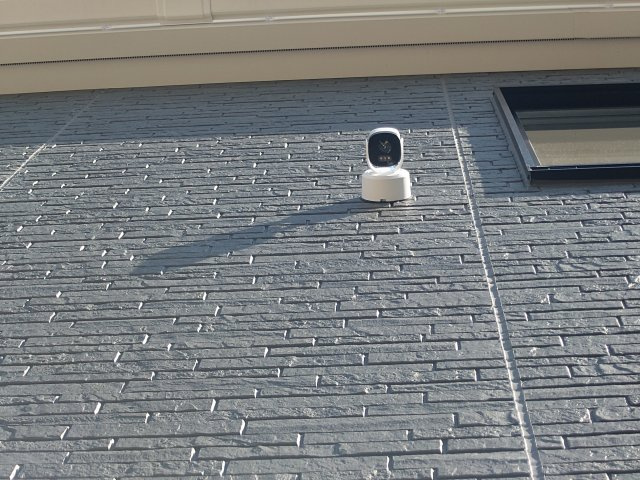 クレイドルガーデン高松市鶴市町第３の防犯設備|防犯カメラ完成予想図：屋外に設置された防犯カメラは、不審者や犯罪者への犯罪抑止と侵入者をいち早く察知し、犯行を未然に防ぐ効果に期待できます(^^♪