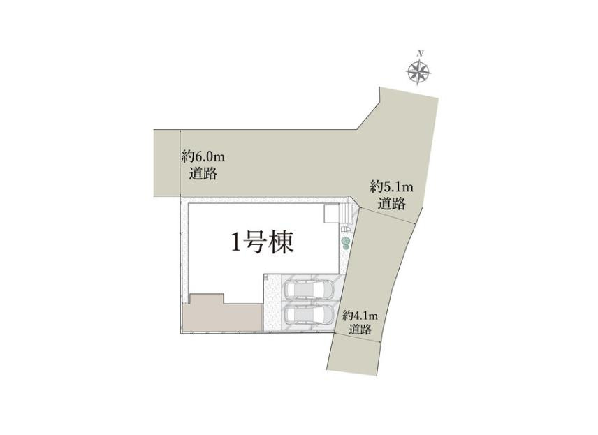 牛久市田宮町2期　新築戸建の区画図