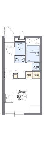 レオパレスミルキーウェイの間取り