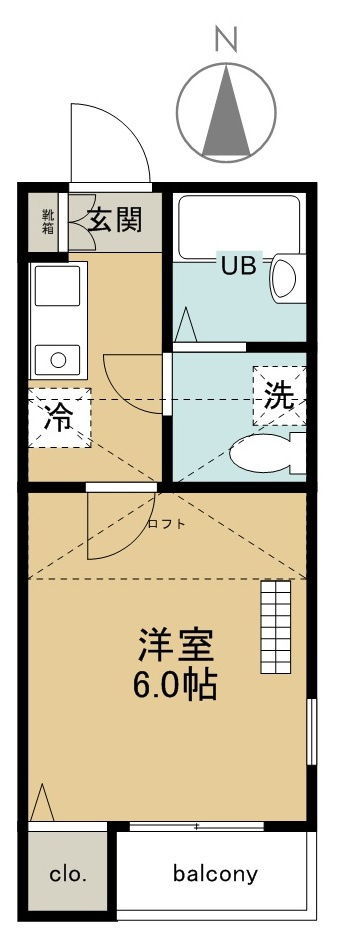 アメリカンリバティー所沢Ⅵの間取り