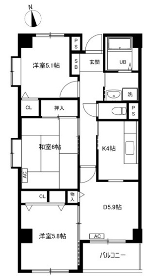 【間取り】 | ソシエ南長崎