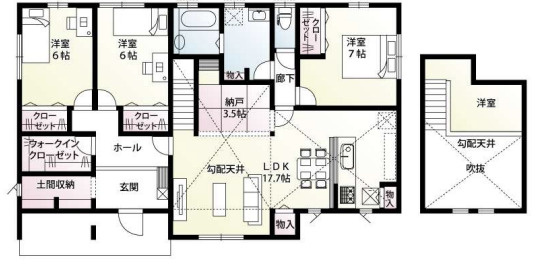 【間取り】 | 久喜市鷲宮　新築戸建　全4棟　4号棟　
