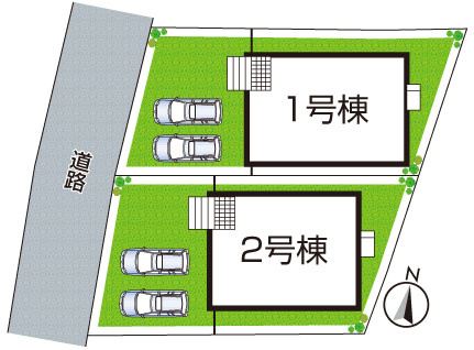 ◆阪南市自然田　第6期　新築一戸建ての区画図|全2区画