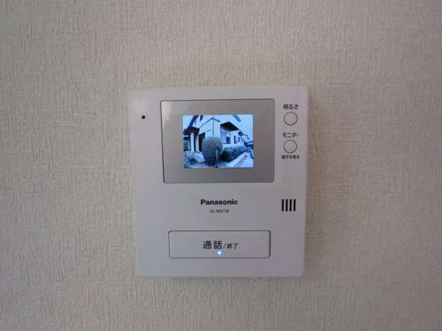 つくば市観音台１丁目の一戸建てのセキュリティ|カラーTVインターホン。