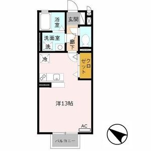 【間取り】 | シャルマン | 205号室の間取り図です。