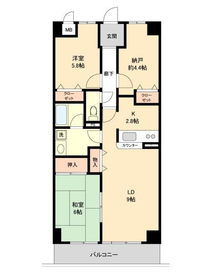 【間取り】 | ドミールS