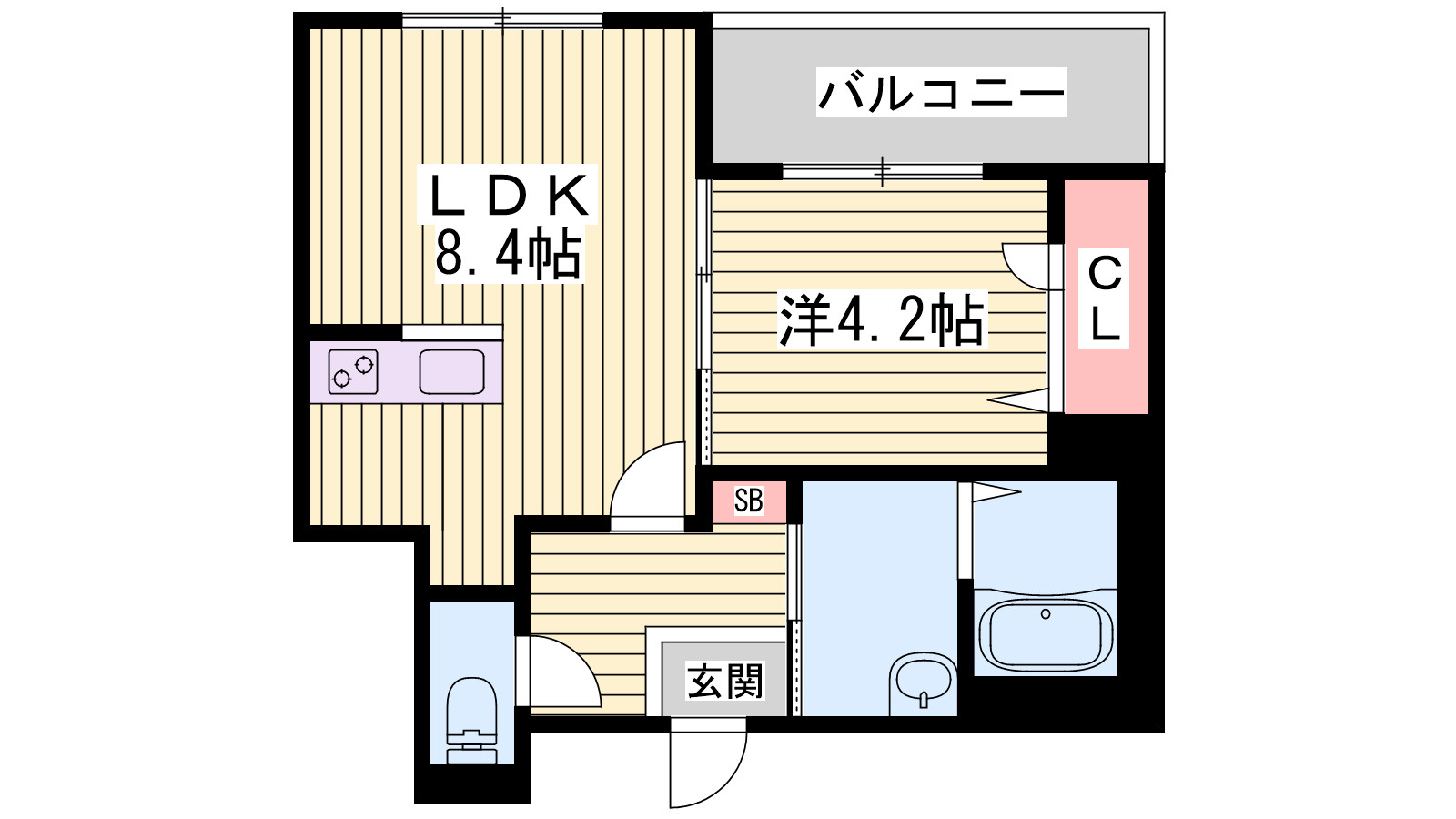 シャーメゾンスリーゼの間取り