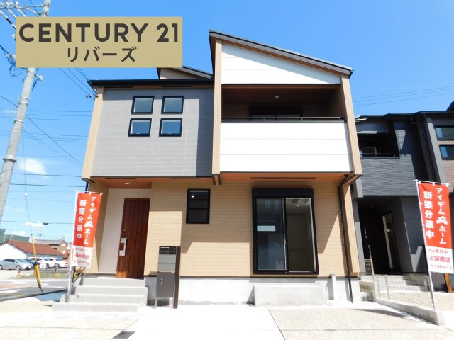 名古屋市南区砂口町の新築一戸建の外観|☆１号棟☆　　いつでも見学できます♪（お問合せ当日、平日、水曜、夜間でもＯＫ）　角地！　駐車２台！　長期優良住宅・　制震ダンパー搭載！　畳コーナー付リビング１９帖！　買い物施設徒歩５分圏内の好立地♪　