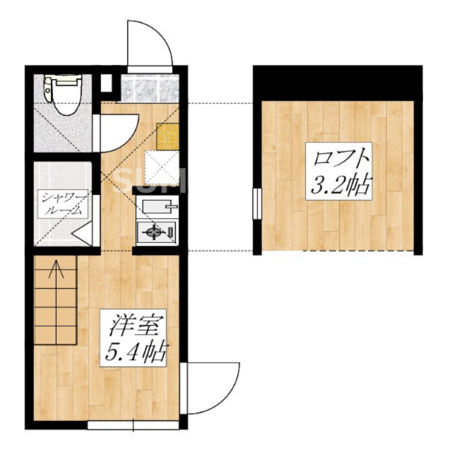 セレストテラス十条の間取り|広いロフトが魅力です☆