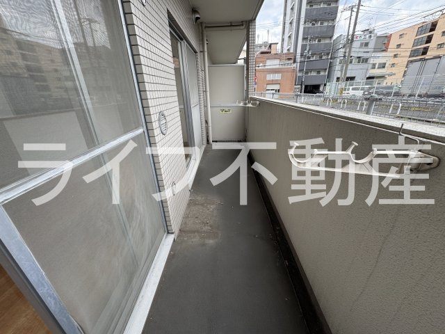 クレージュ（長田賃貸）のバルコニー|開放的で明るい空間を演出してくれるバルコニーです