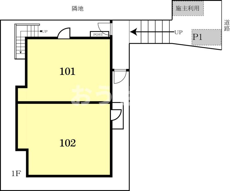 コーポ大岡60の区画図