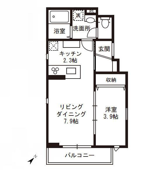 マ・ピエス五番館の間取り|間取り