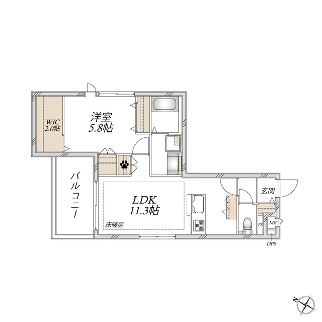 ルーチェ山王の間取り