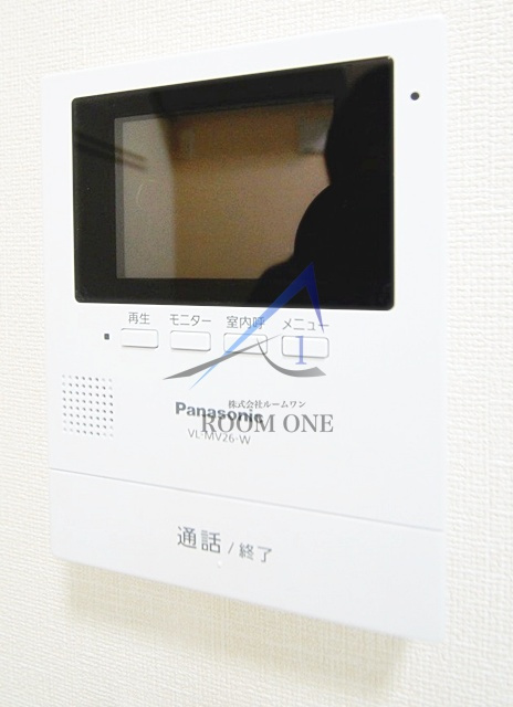 ニューアサヒハイツのセキュリティ|モニター付きインターホンです。