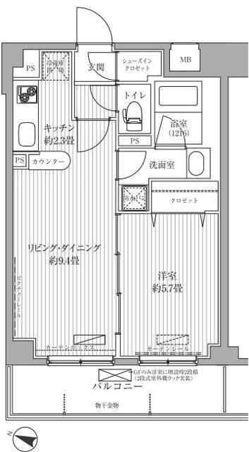 サニーリヴ北新横浜の間取り