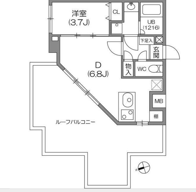 ガーラプレイス八幡山壱番館の間取り