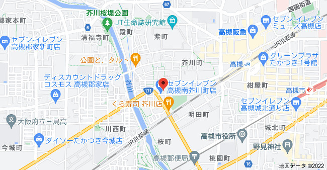 DS南芥川の地図