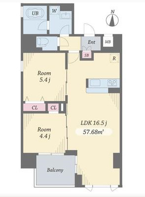 エルシノア住吉の間取り