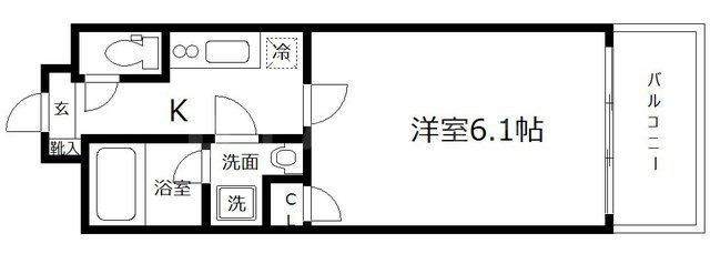 ルーチェ南森町の間取り|ルーチェ南森町　開放感のある間取り